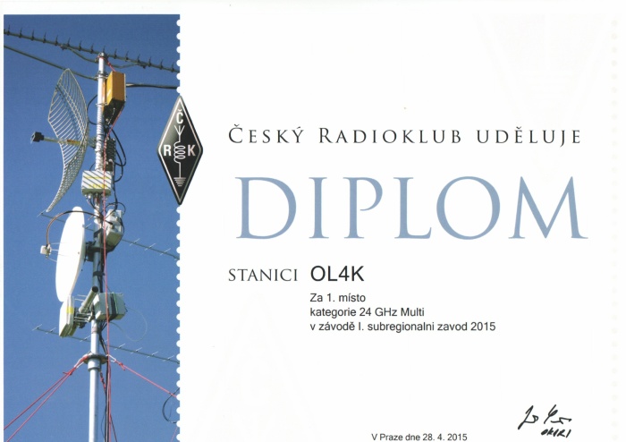 OL4K 1. Subregionál 2015 24 GHz